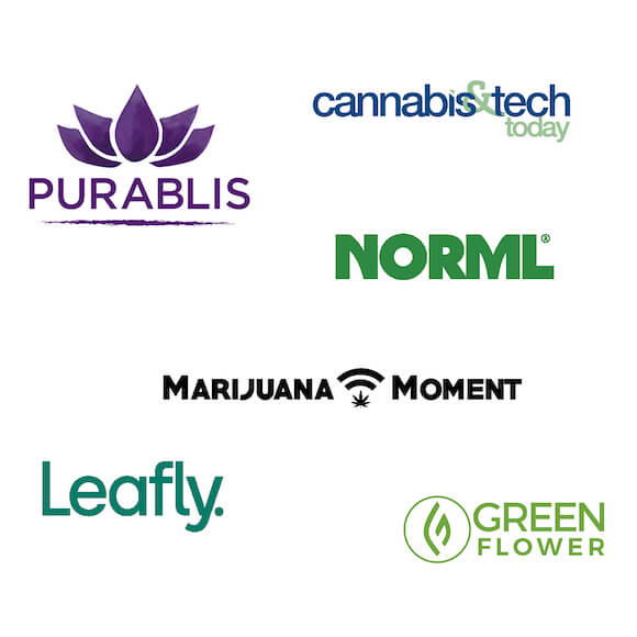 green flower leafly purablis cannabis and tech today norml marijuana moment logos