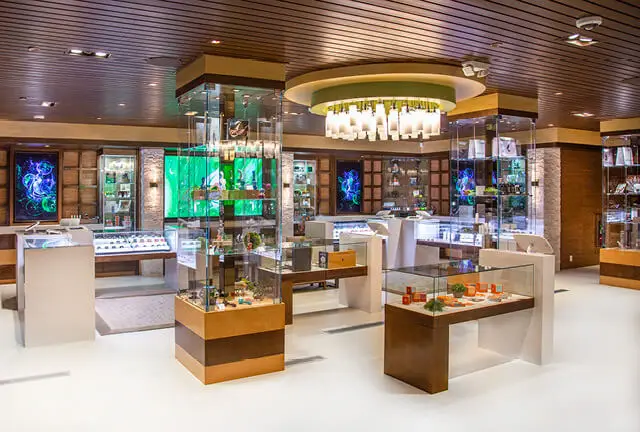 Interior of The Leaf Weed Dispensary in Palm Desert